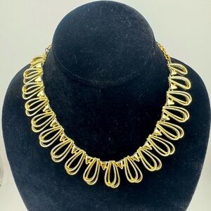 Elegant Gold Toned‎ Collar Necklace